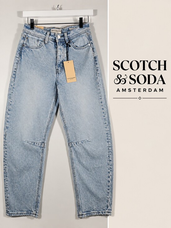 Scotch & Soda Denim - NWT Scotch & Soda The Current High Rise Barrel Jeans Size 26 Light Wash